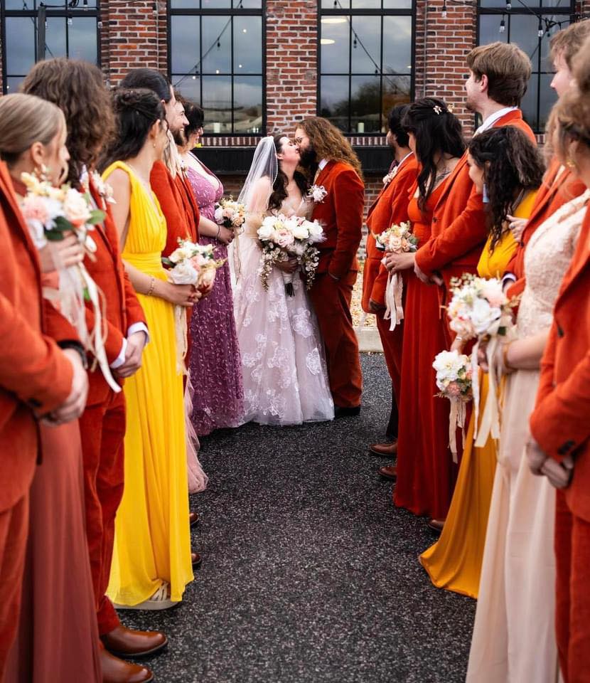 Outdoor wedding ceremony